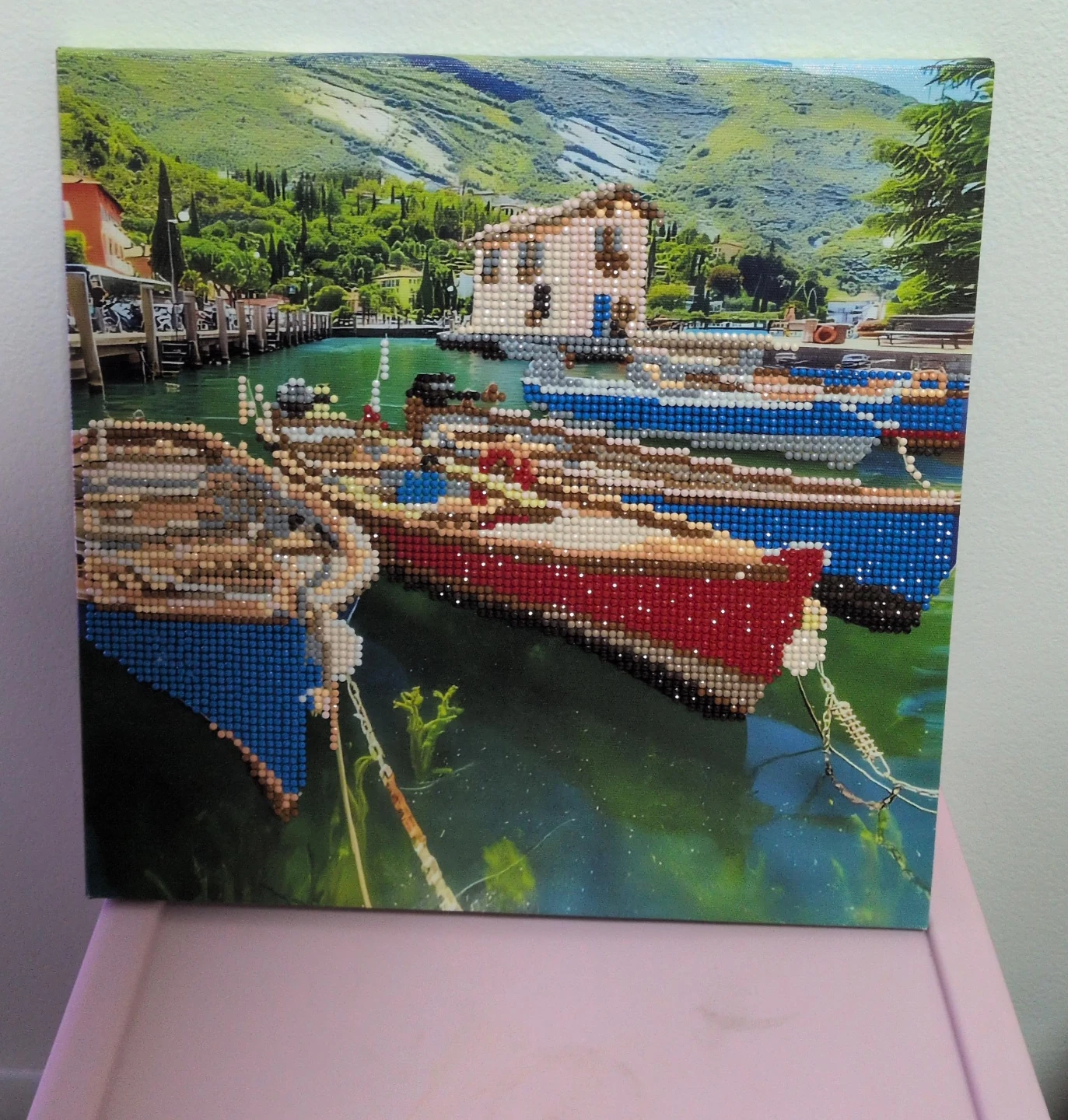 Diamond Painting - Boats on Lake