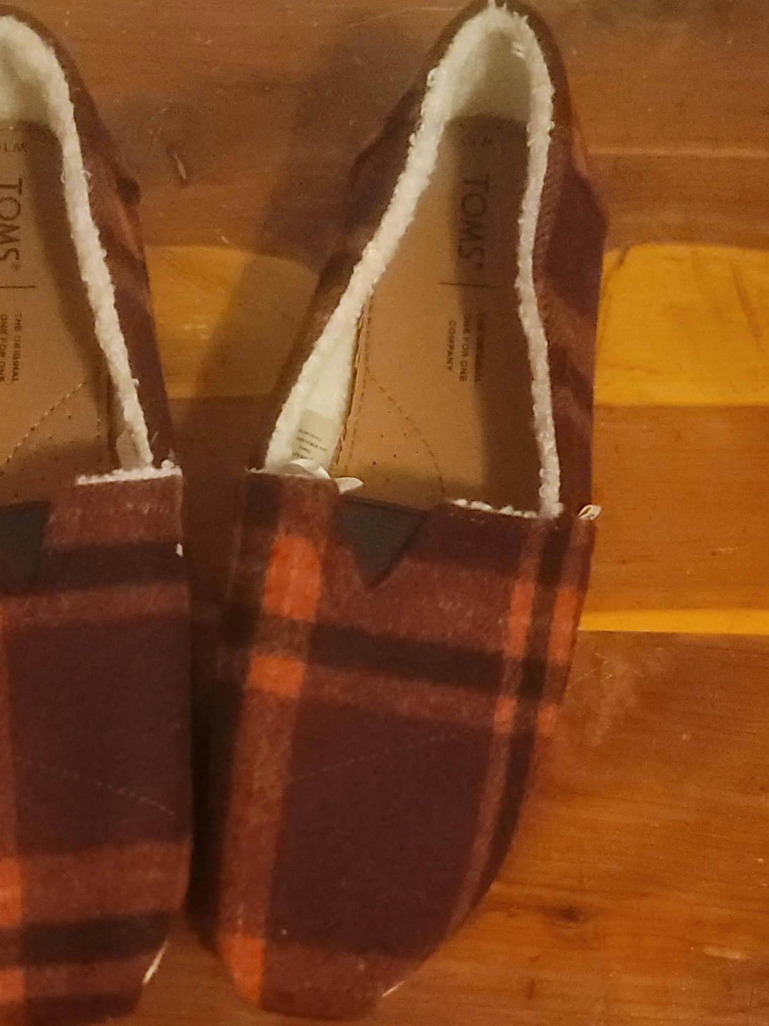 TOMS Plaid Slippers