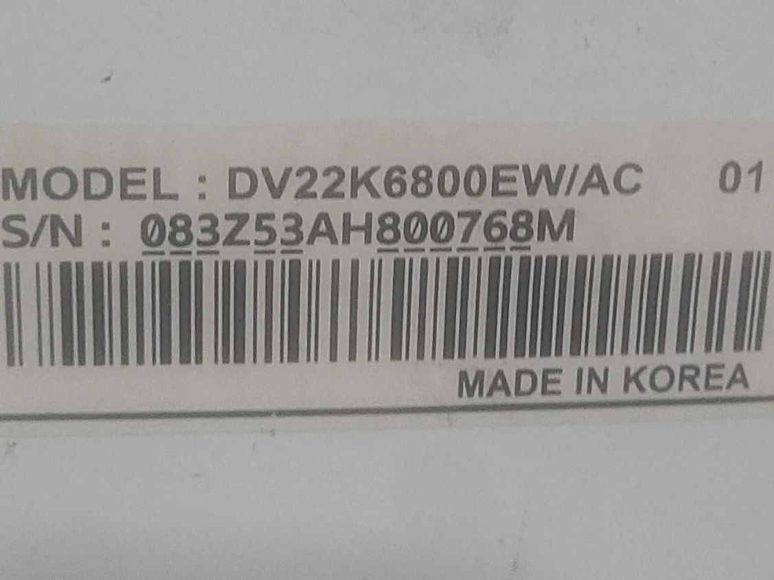 Samsung DV22K6800EW/AC