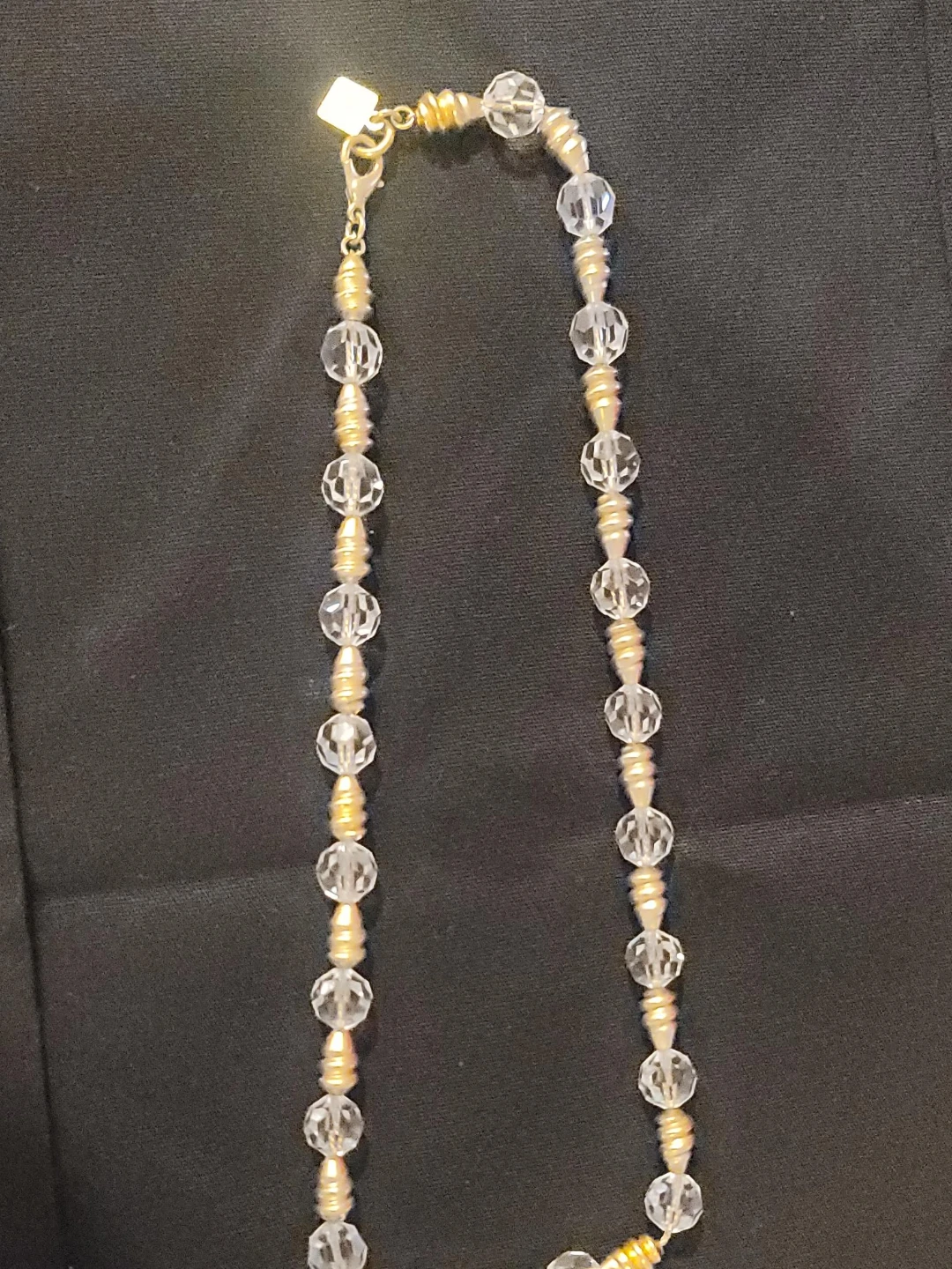 Anne Klein Crystal & Gold-Tone Necklace