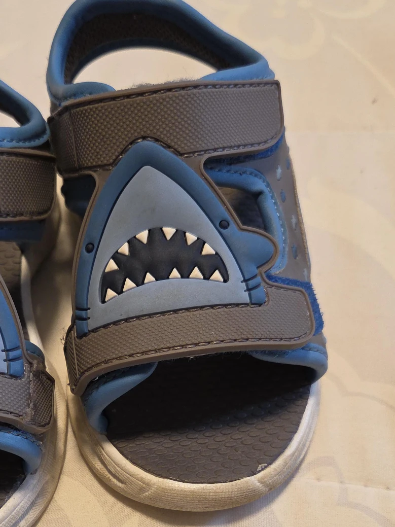 Shark Sandals - Toddler Size 7