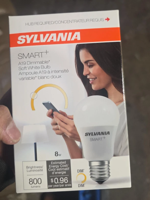 BNIB BOX OF 4X Sylvania SMART+ A19 Dimmable Soft White Bulb