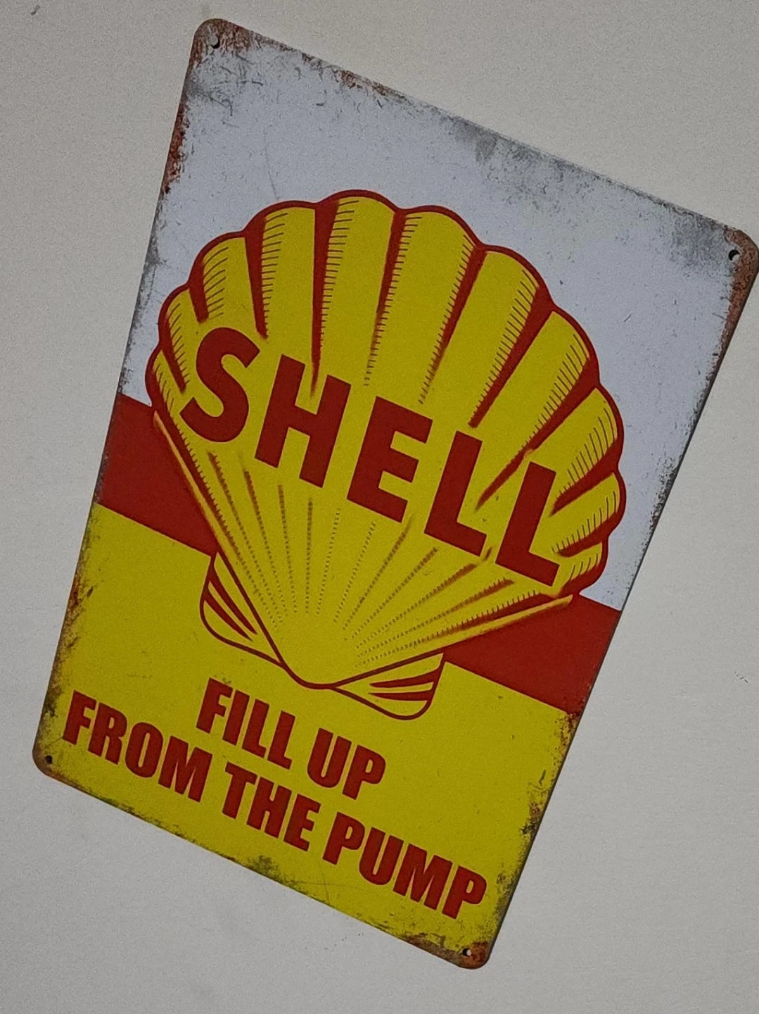 Shell Metal Sign