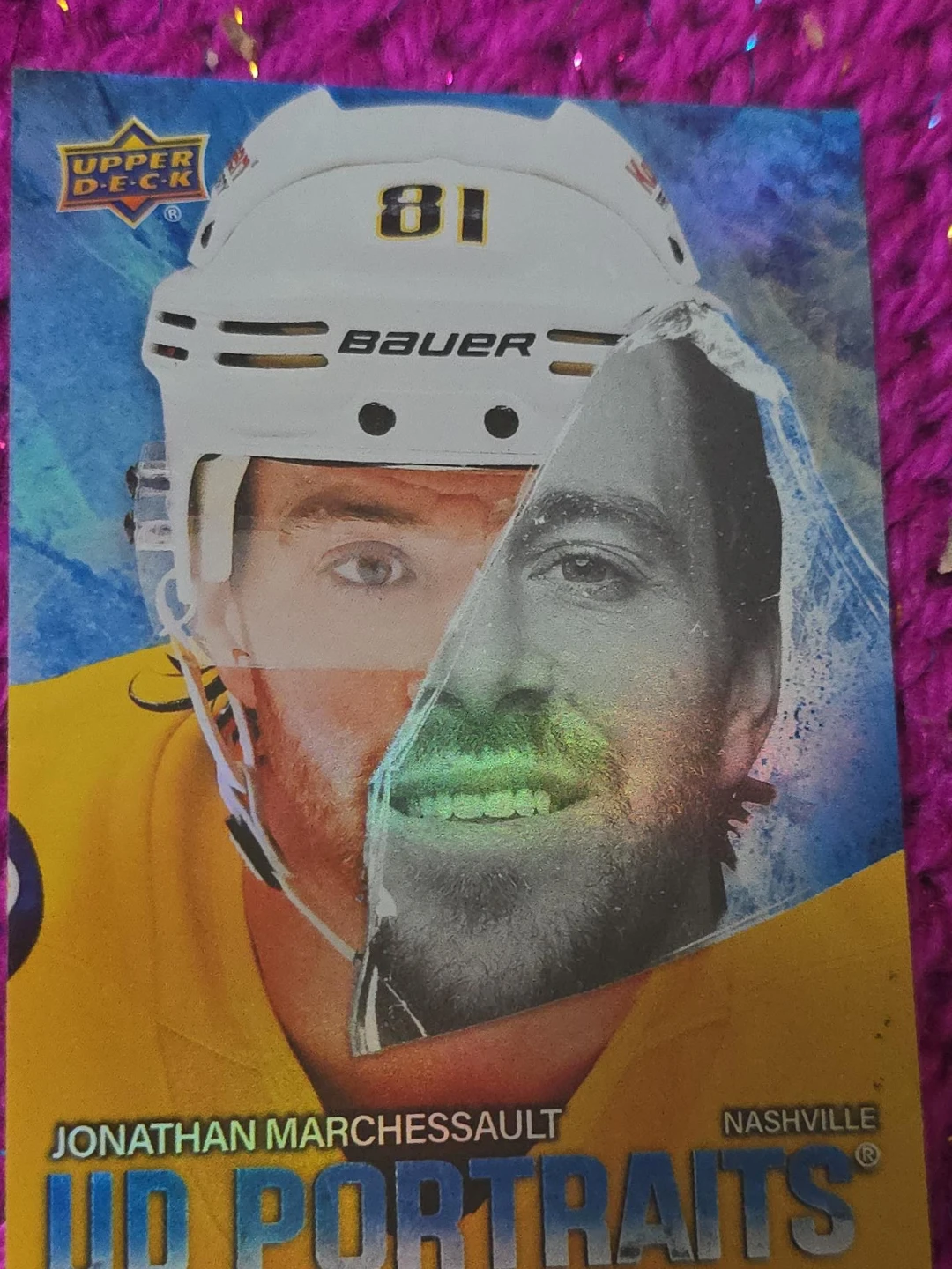 Jonathan Marchessault UD Portraits Hockey Card