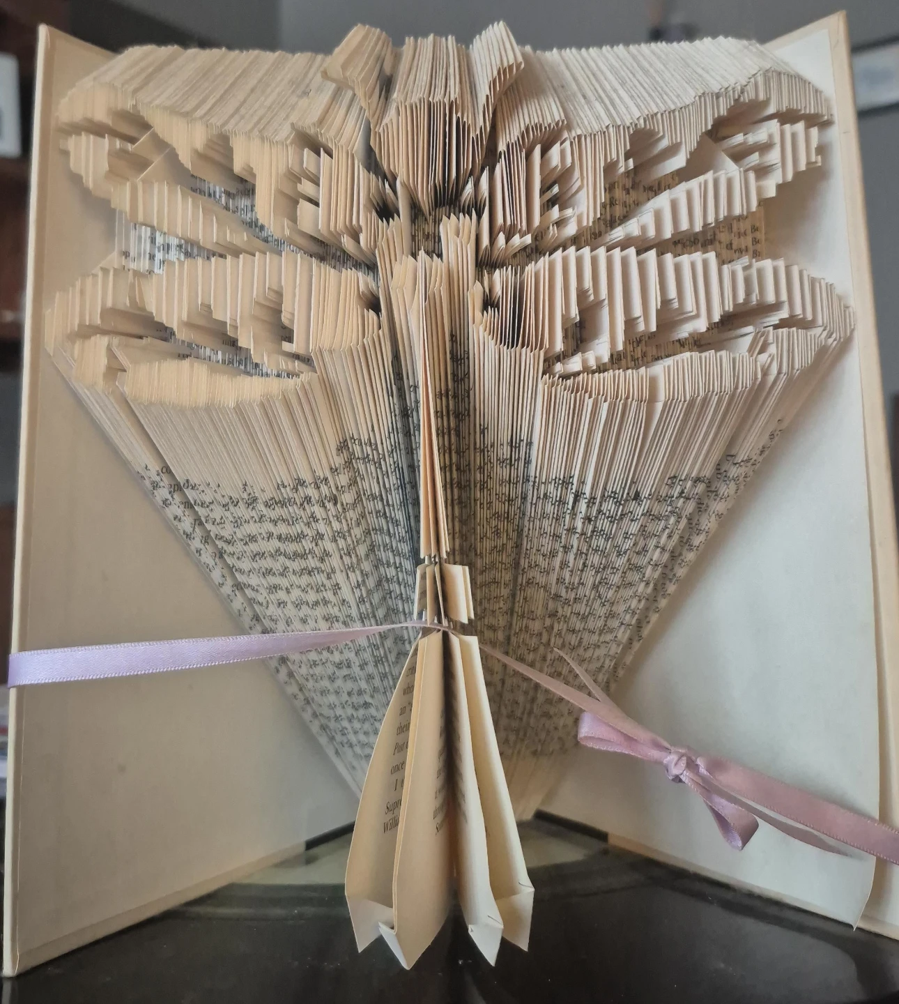Book Art - Folded Book Sculpture