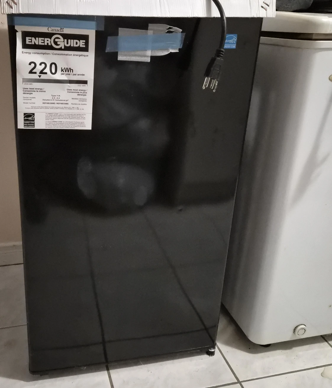 #cleanout Black Mini Fridge