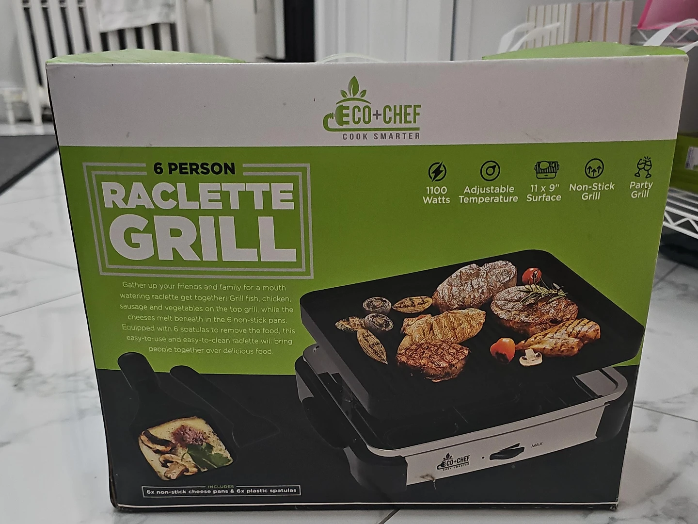 Eco+Chef 6-Person Raclette Grill - New in Box!