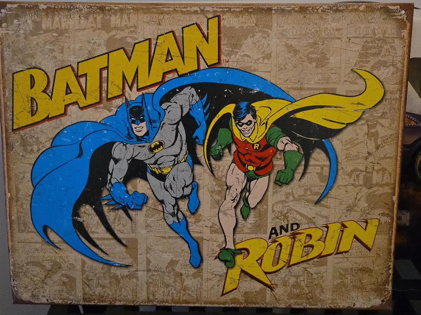 Batman and Robin Decorative Sign