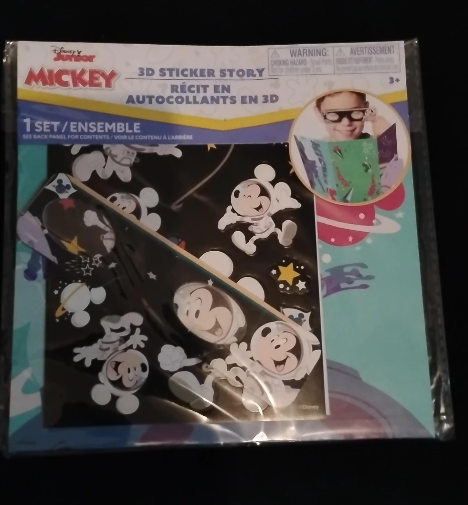 Disney Junior Mickey 3D Sticker Story Set - New