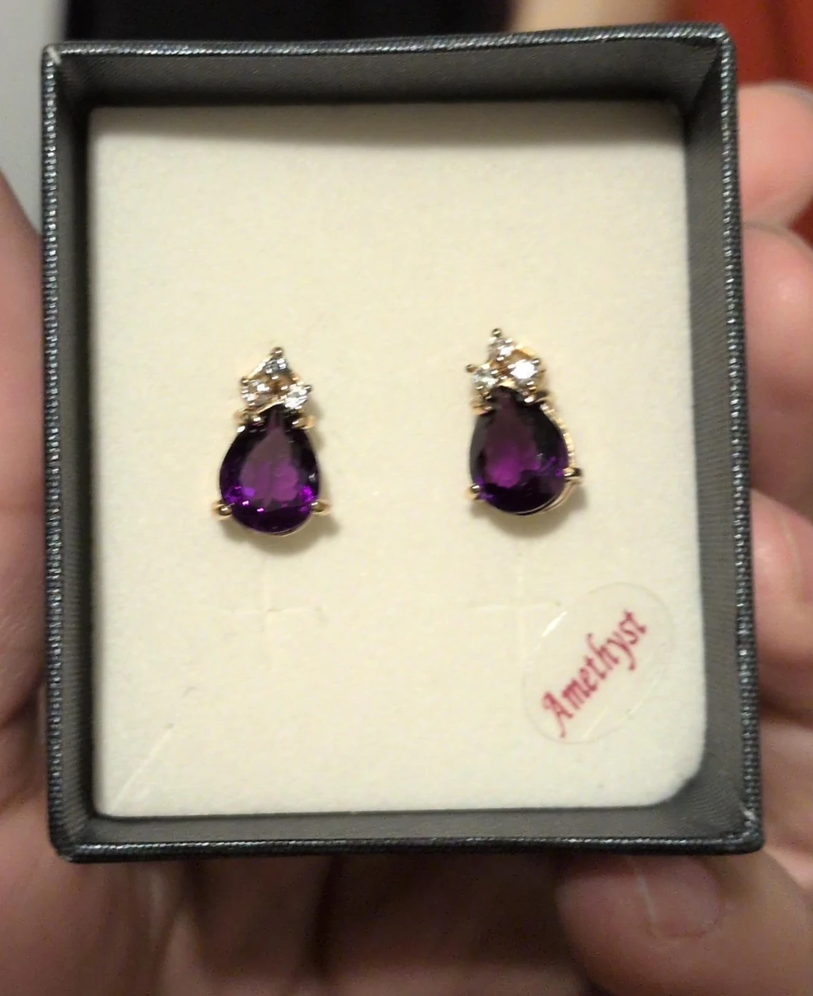 Amethyst Drop Earrings