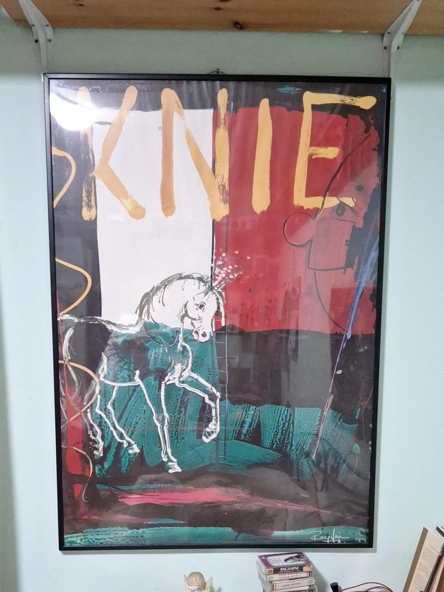 Framed 'Knie' Horse Print