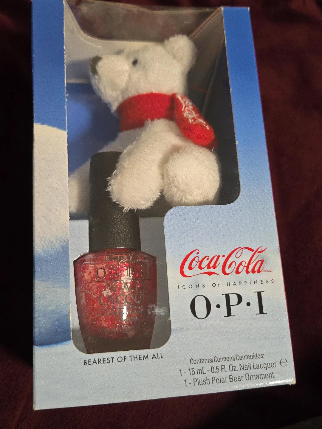 Coca-Cola OPI Bearest of Them All Nail Polish Set - New