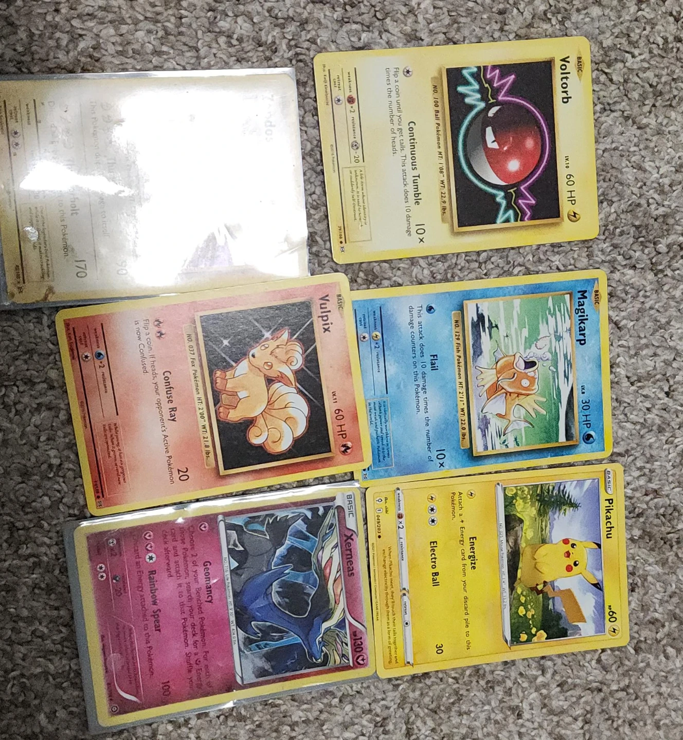 Assorted Pokemon Trading Cards