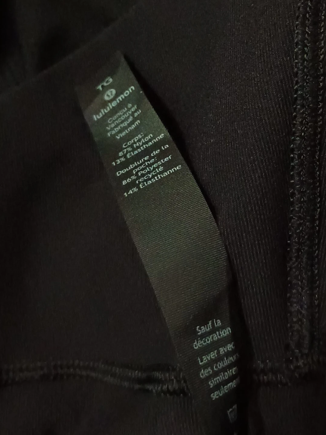 Lululemon Black Pants Size XL