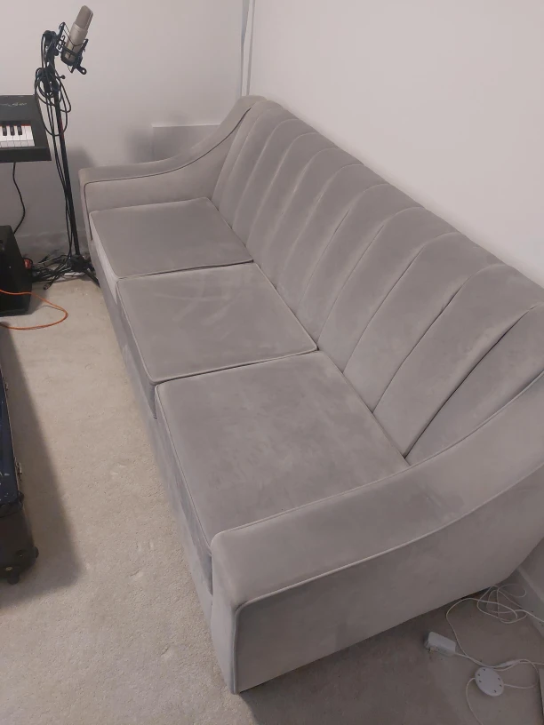Grey 3-Seater Sofa