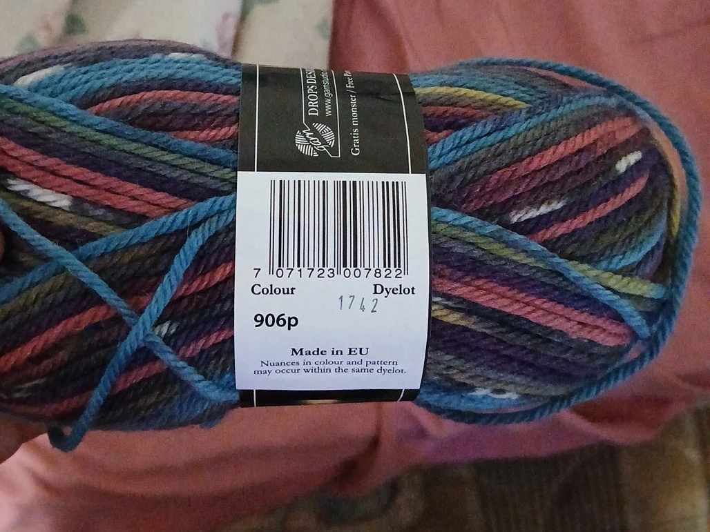 DROPS Big Fabel Sock Yarn, 4 Skeins