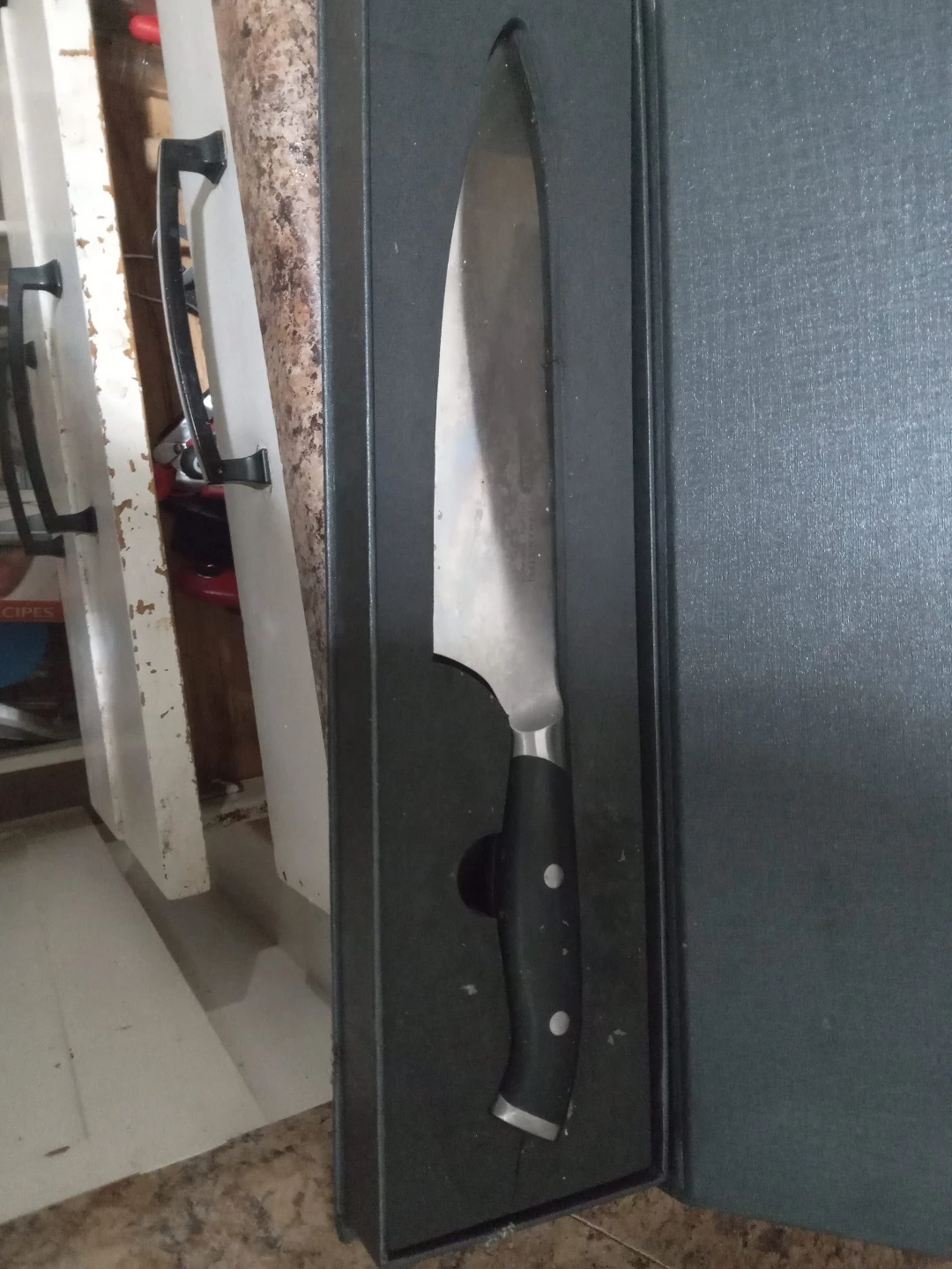 #cleanout Chef's Knife with Box