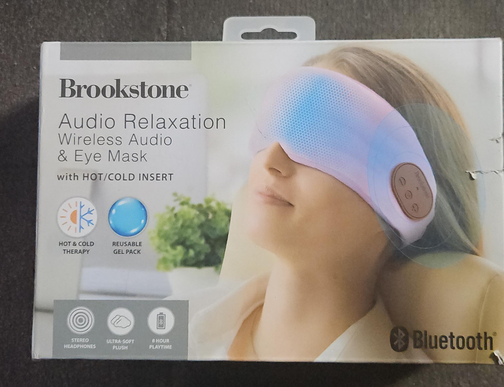 Brookstone Audio Relaxation Wireless Audio & Eye Mask