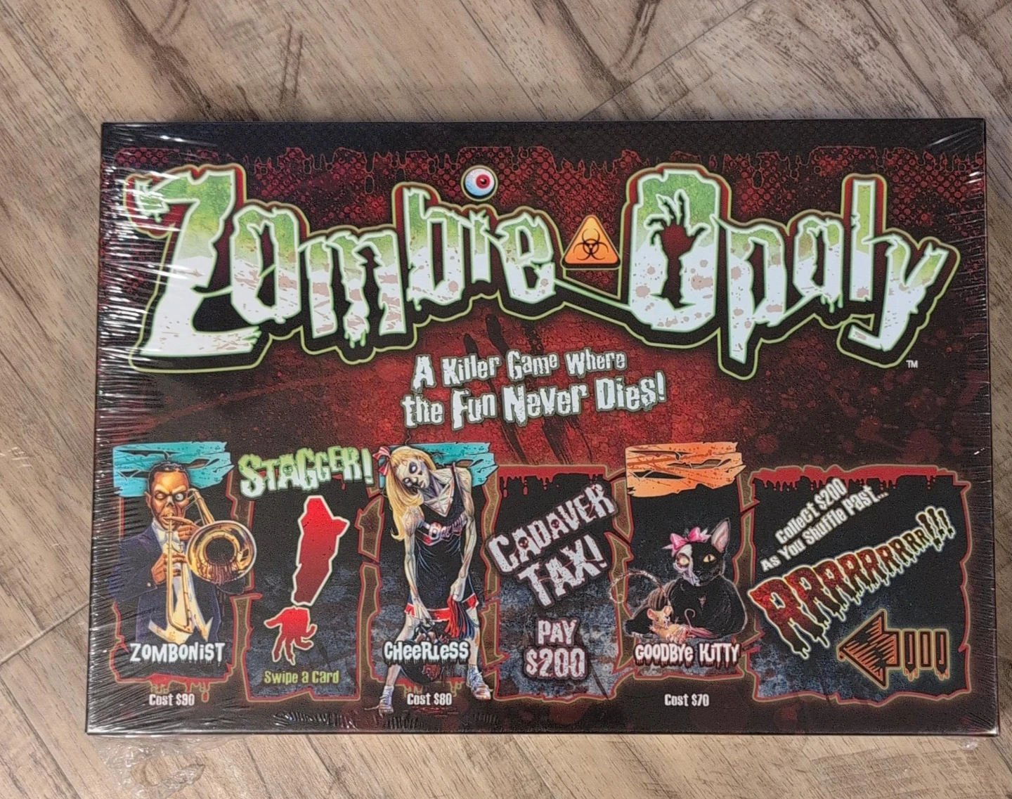 Zombie-Opoly Board Game - New!