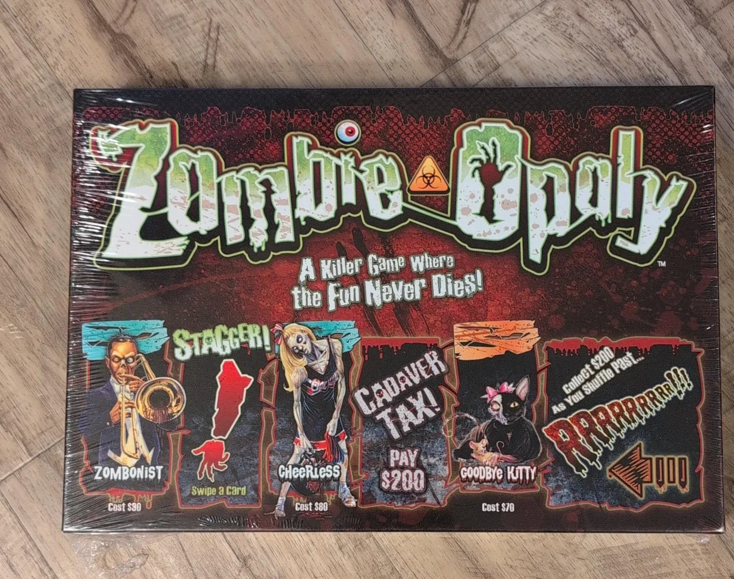Zombie-Opoly Board Game - New!