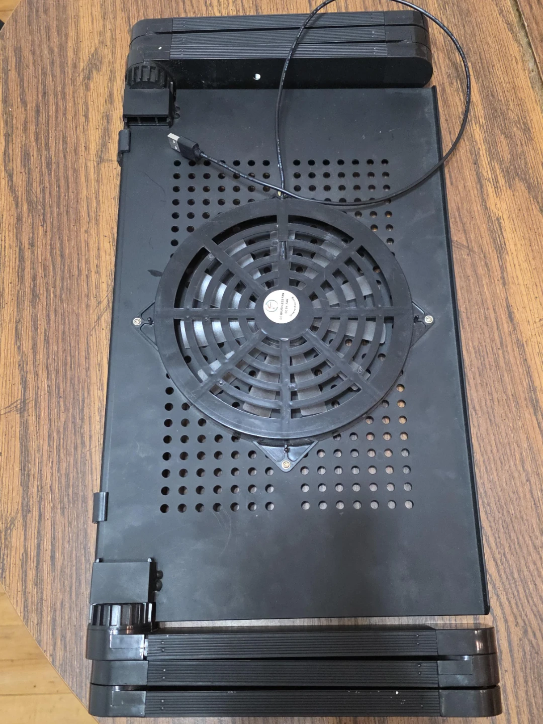 Adjustable Laptop Cooling Pad - Black