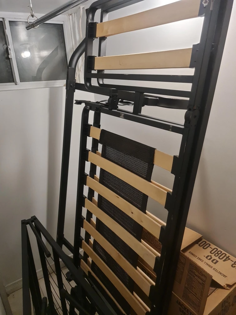 Black Metal Folding Futon Frame – Sofa Bed