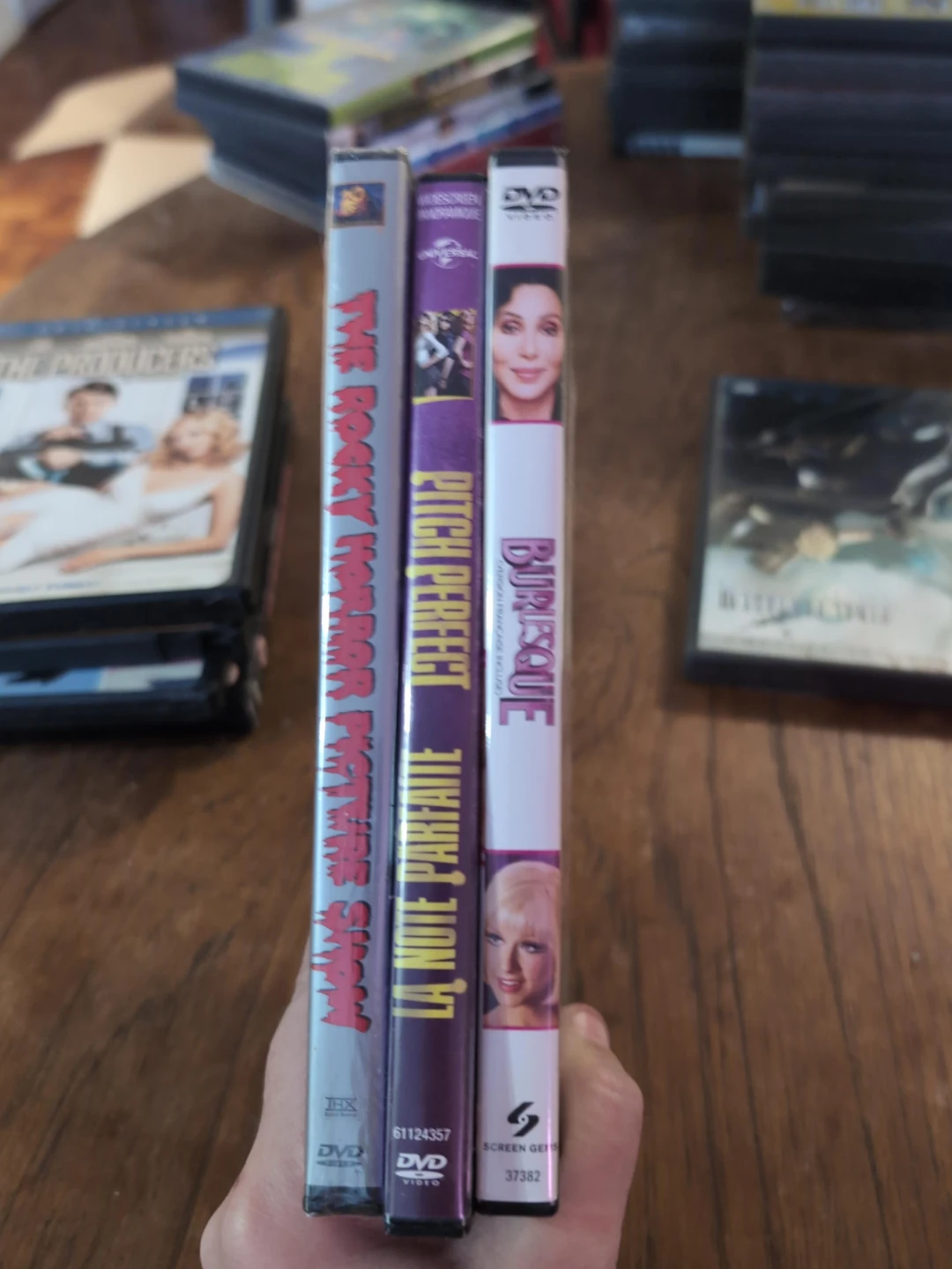 DVD Movies: Pitch Perfect, Burlesque, Rocky Horror