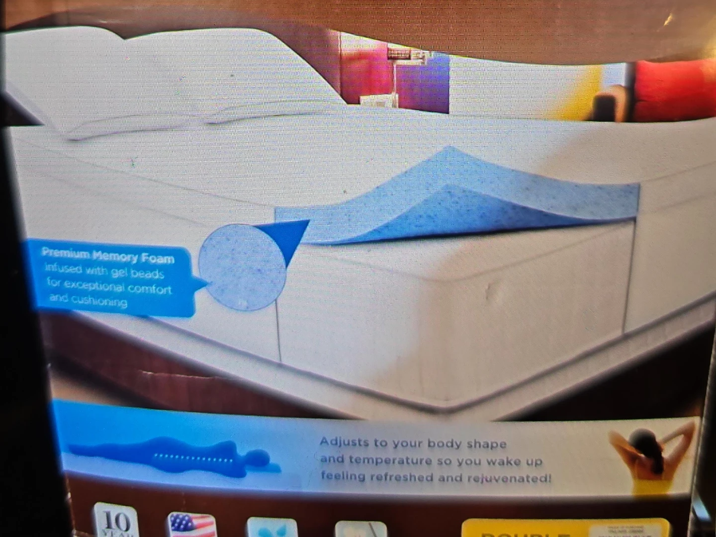 Memory Foam Mattress topper- Double