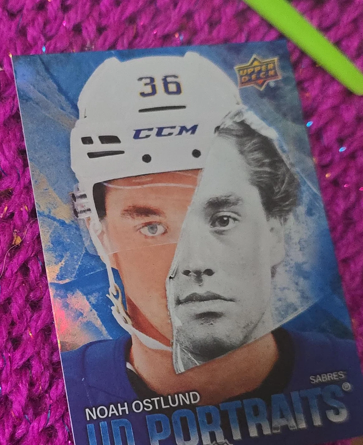 Noah Ostlund UD Portraits Upper Deck Card