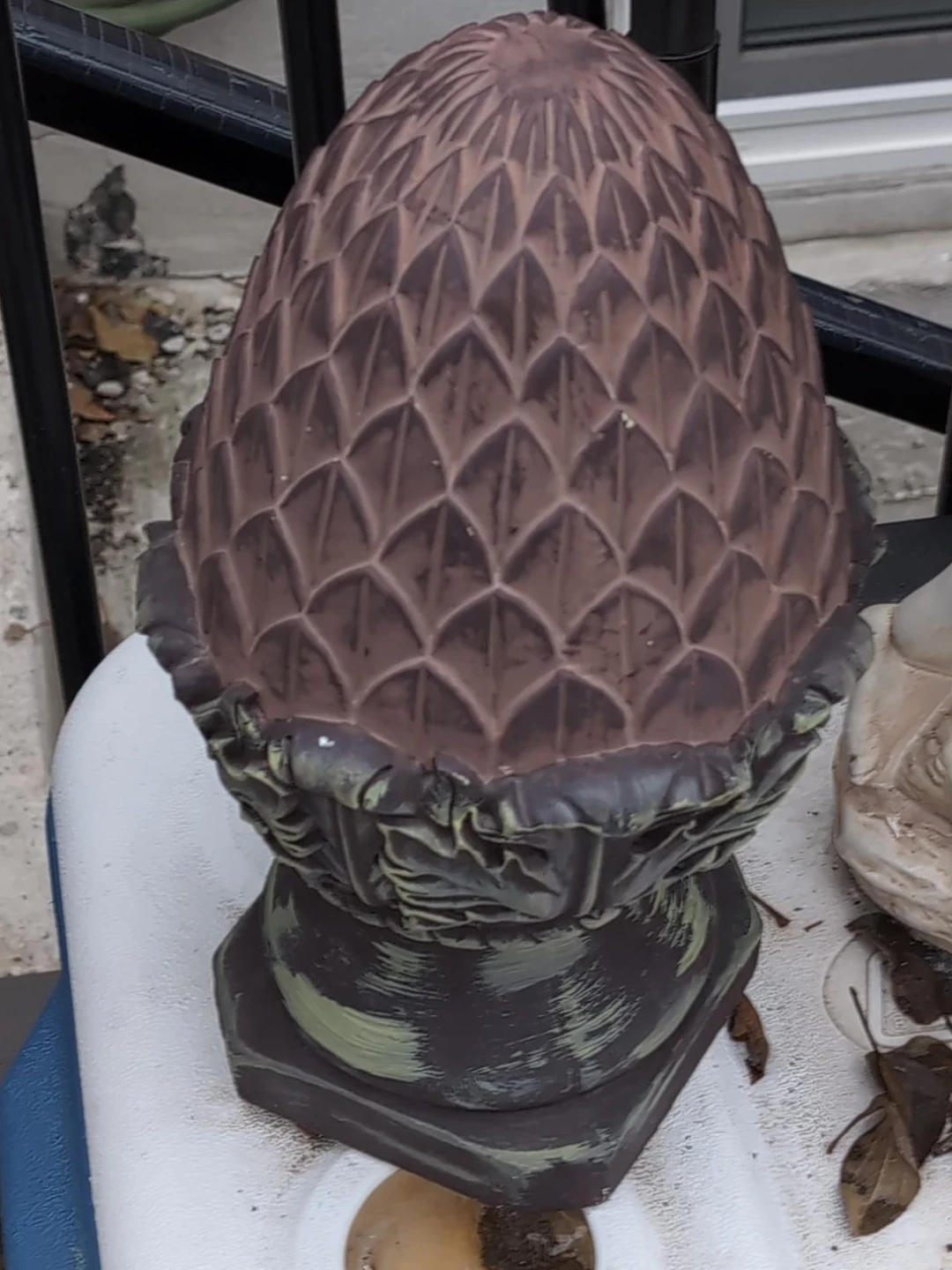 Pinecone Statue
