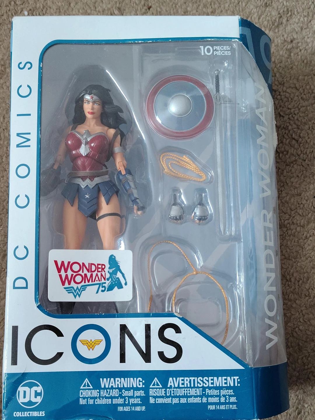 DC Comics Icons Wonder Woman 75th Anniversary Action Figure