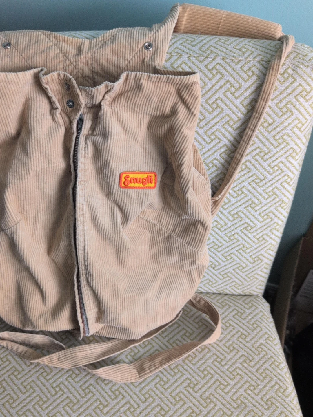 Snugli Corduroy Baby Carrier Backpack