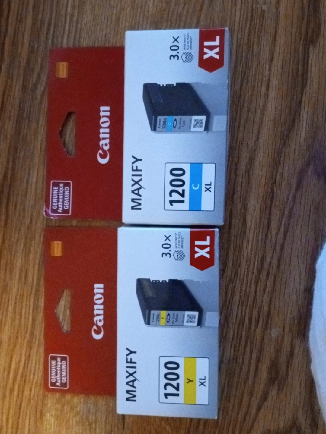 Canon MAXIFY 1200XL Ink Cartridge Set - Cyan & Yellow
