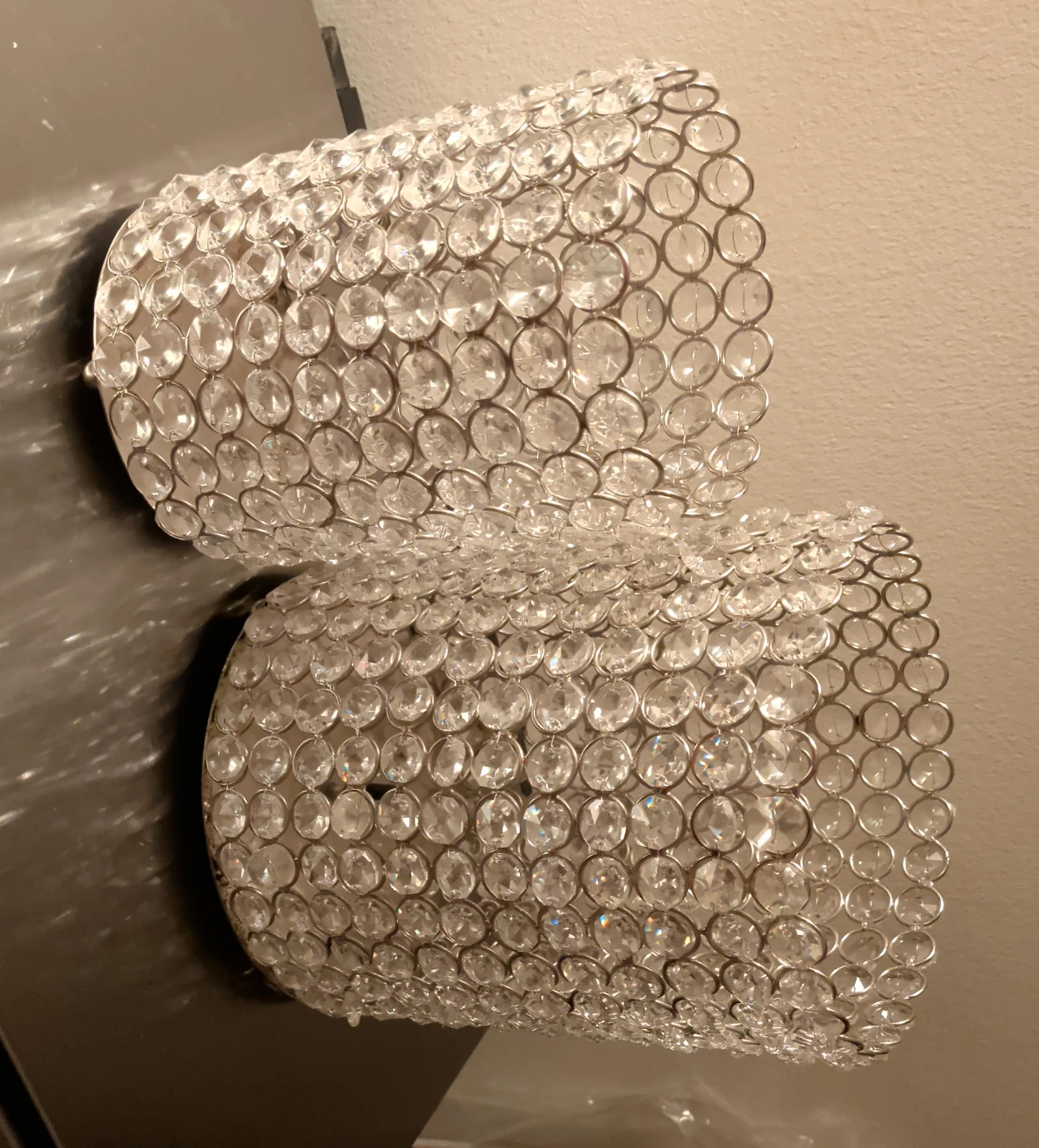 Crystal Beaded Light Fixture