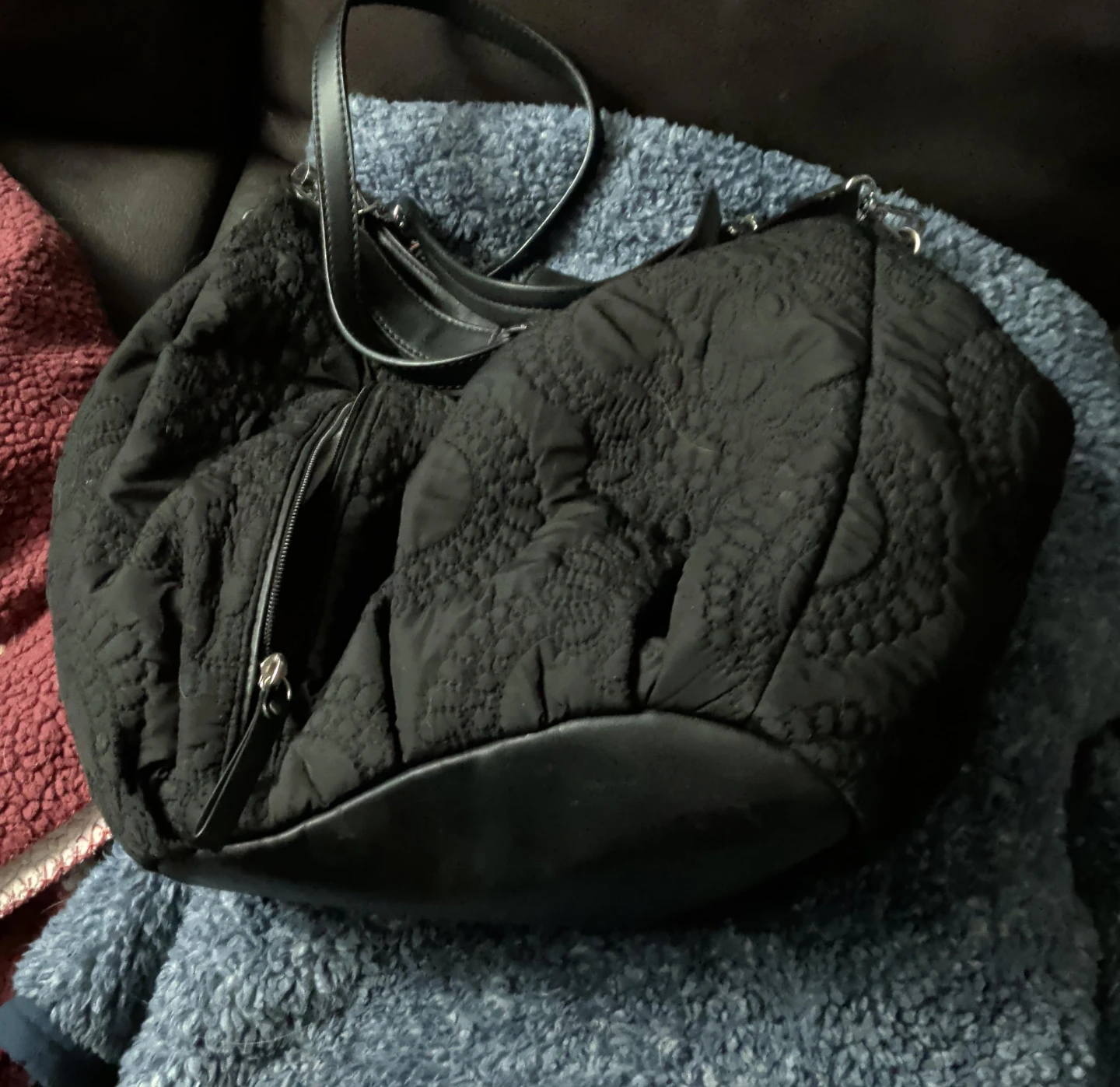 Vera Bradley Black Quilted Handbag