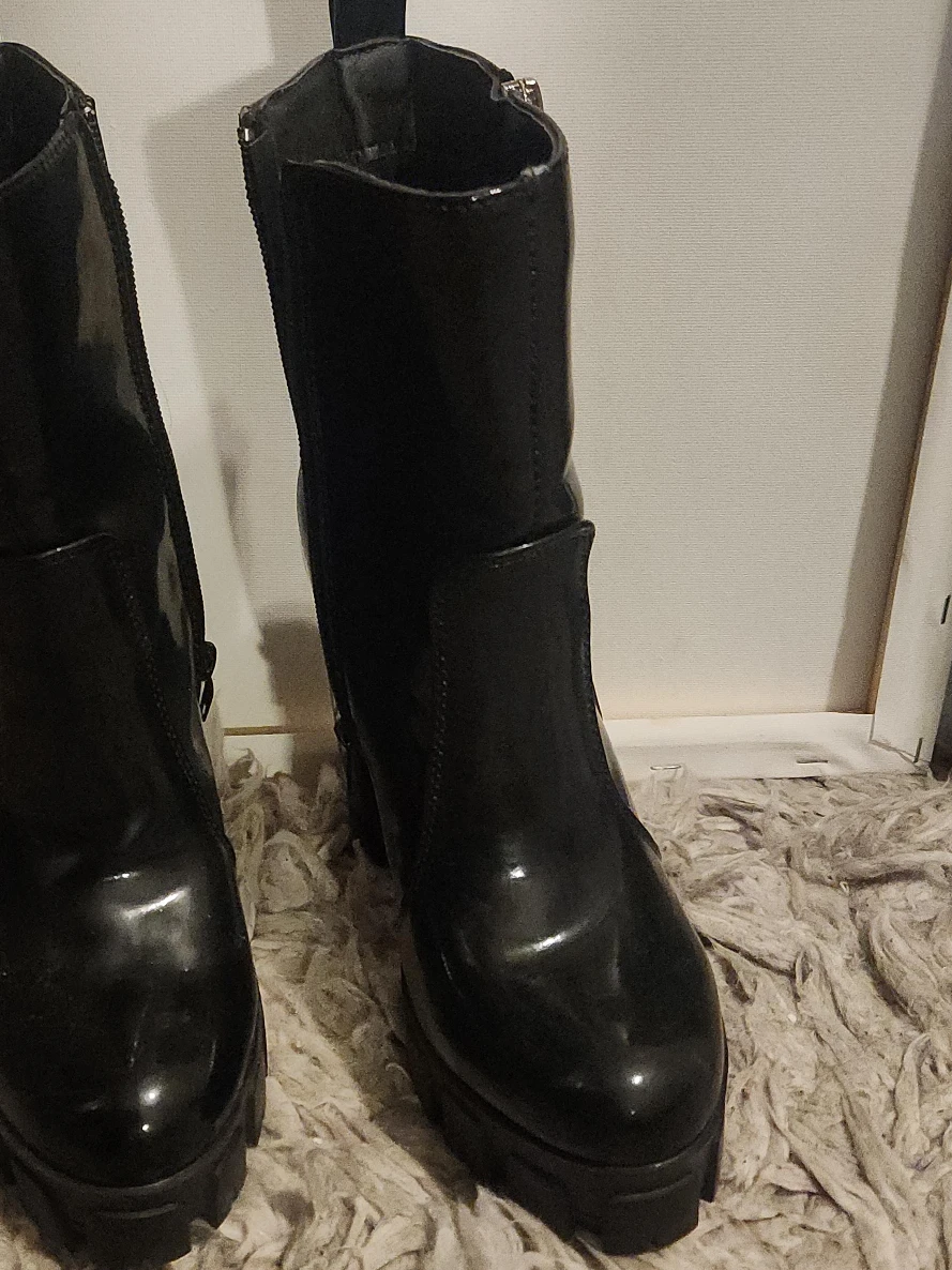 Black Platform Ankle Boots