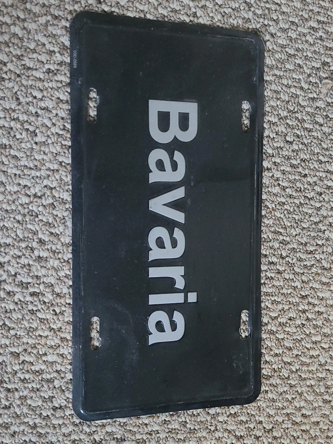 Bavaria License Plate