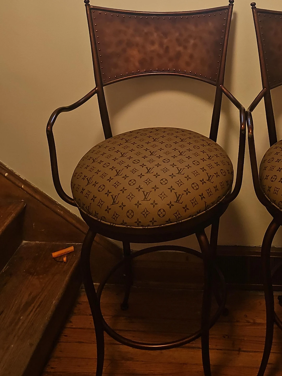 Louis Vuitton Upholstered Bar Stool