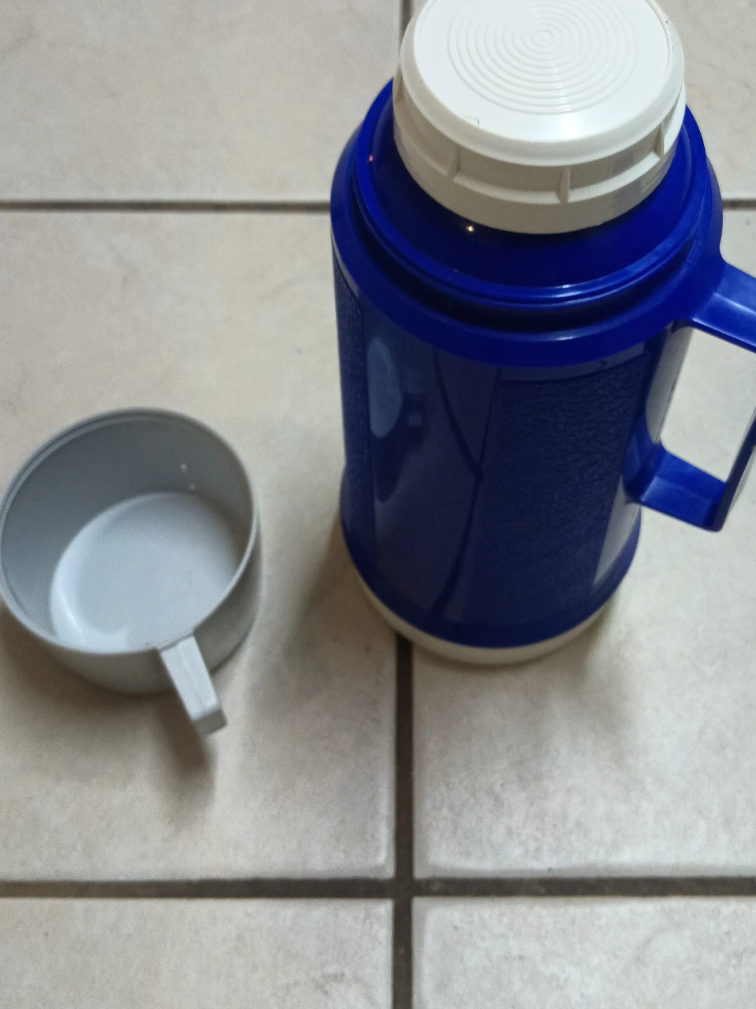 Thermos Blue Insulated Bottle with Cup