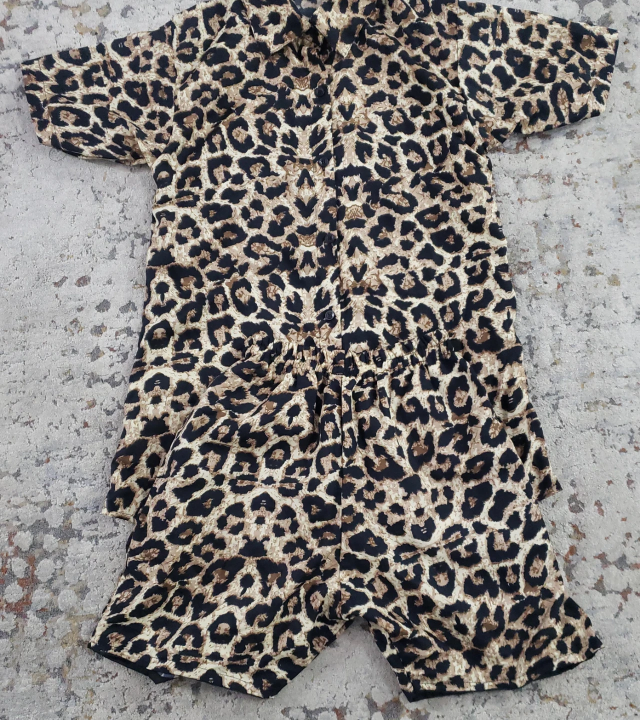 Leopard Print Romper