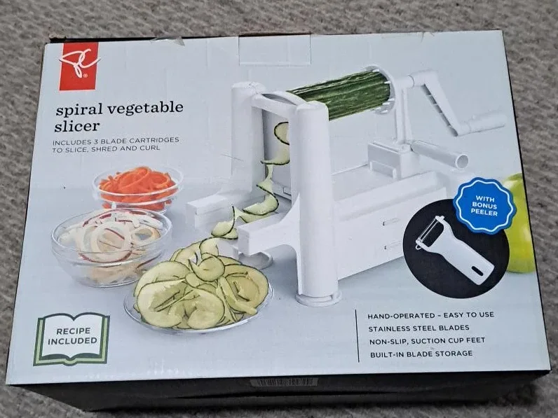 PC Spiral Vegetable Slicer with Bonus Peeler