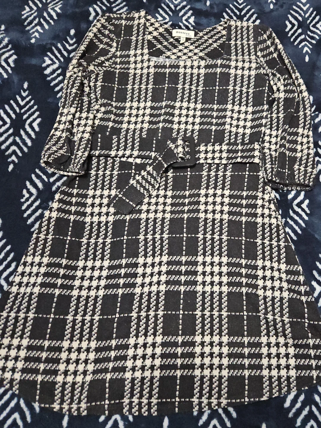 Monteau Plaid Dress