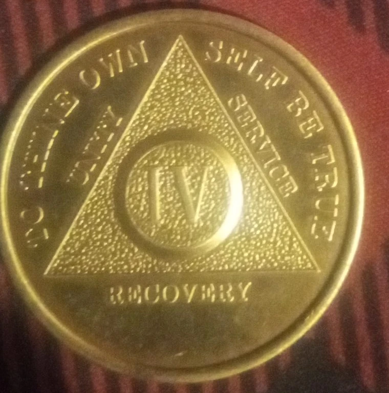 Alcoholics Anonymous AA Bronze Medallion