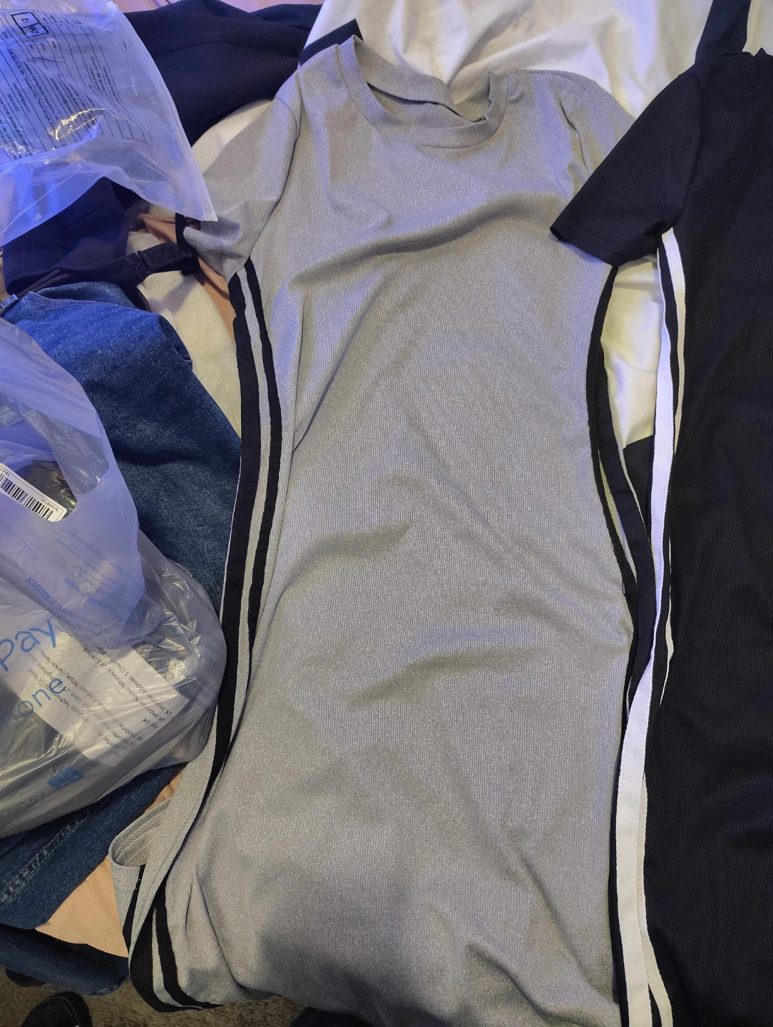 Gray Athletic Style Dress