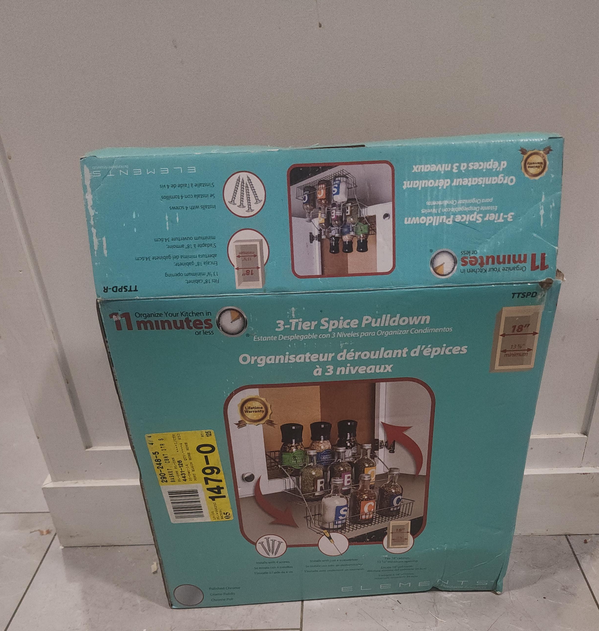 Elements 3-Tier Spice Pulldown - New in Box!