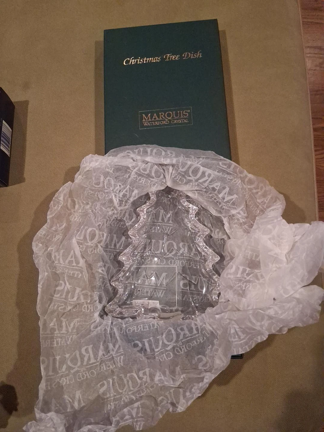 Marquis by Waterford Crystal Christmas Tree Dish