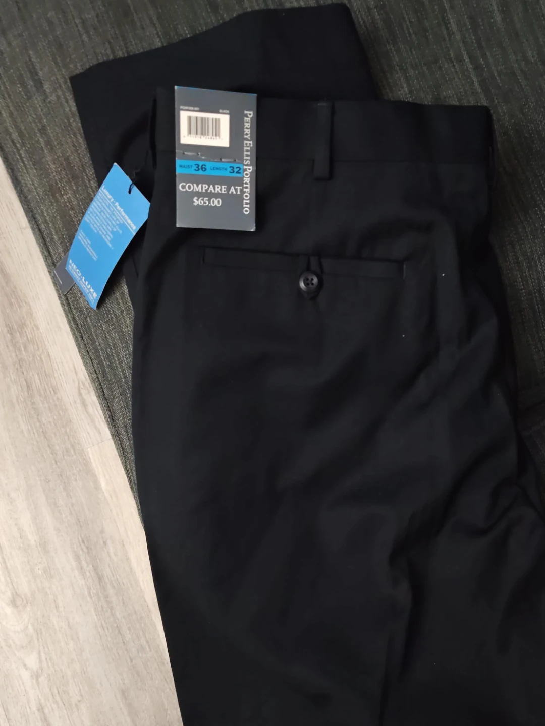 Perry Ellis Portfolio Black Dress Pants - 36x32