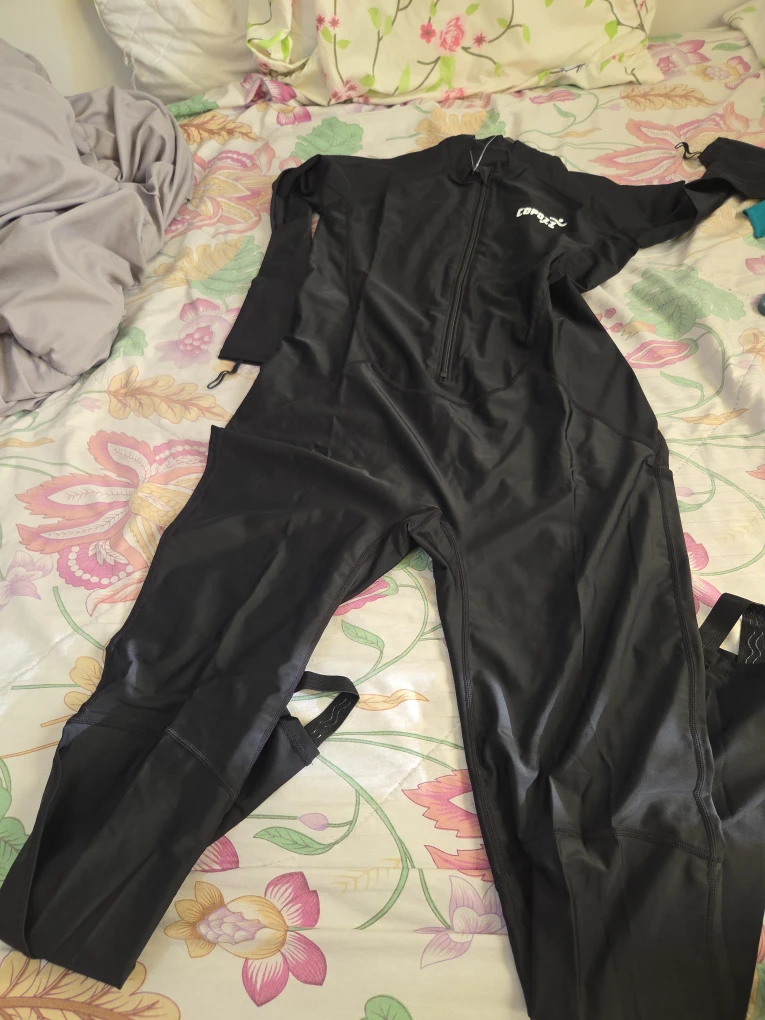 Coppozi Black Swimsuit - Full Body Coverage