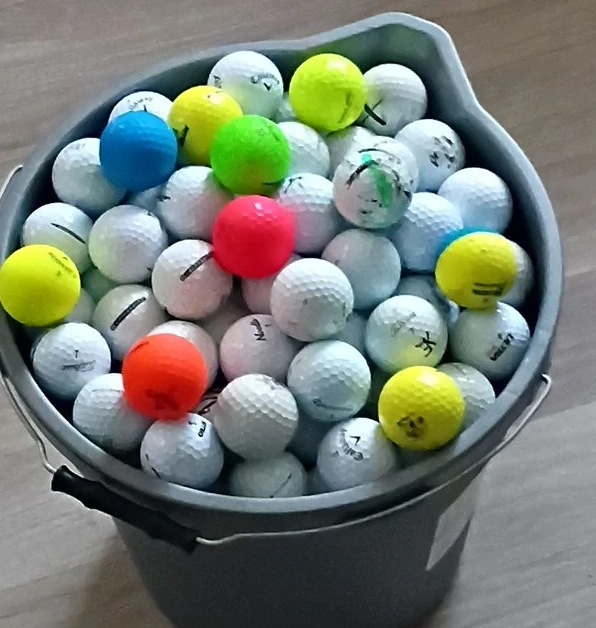 Bucket of Used Golf Balls - Callaway & More