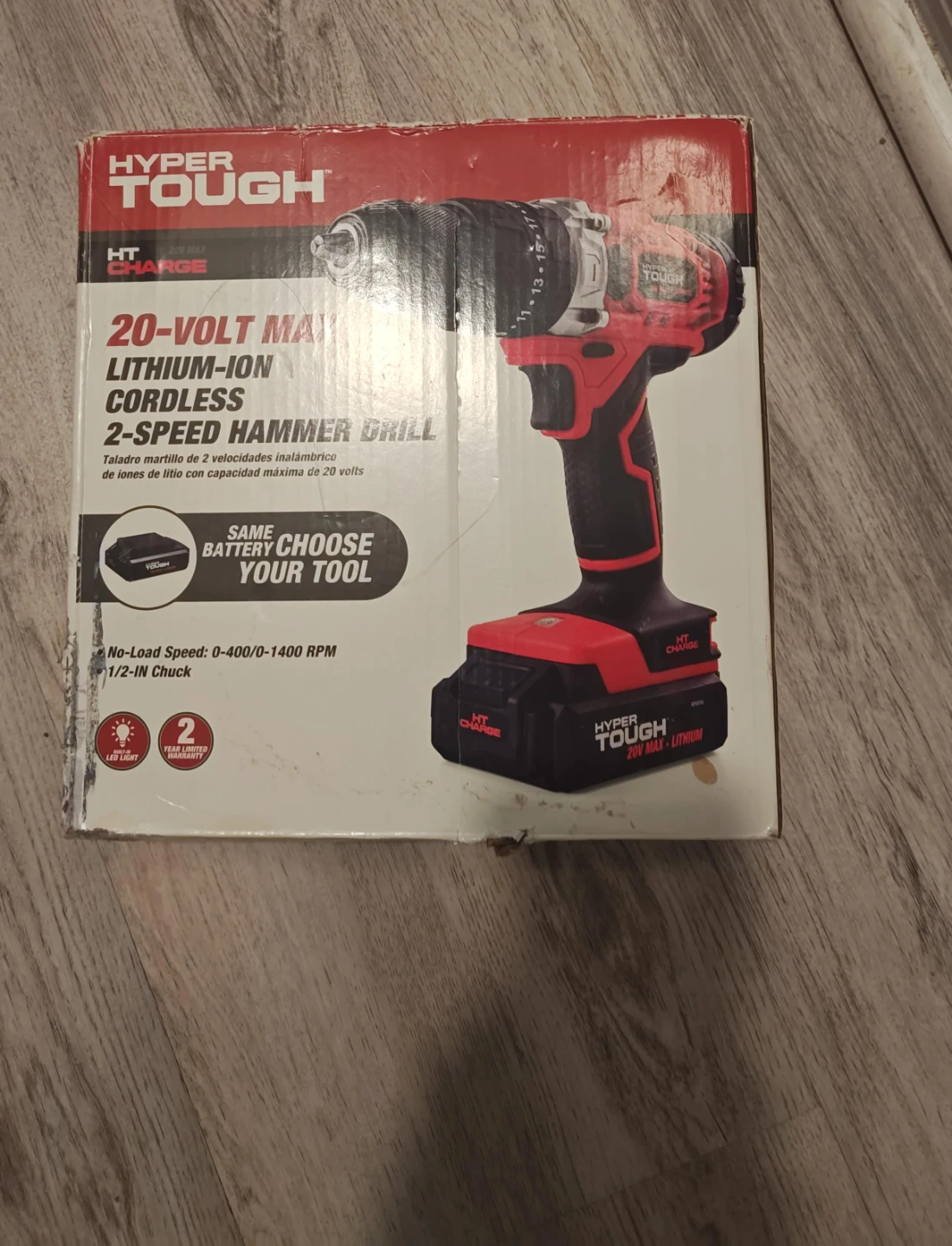 Hyper Tough 20-Volt Cordless Hammer Drill